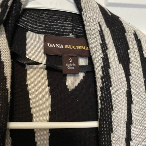 S Dana Buchman Zebra Cardigan - Picture 3 of 3